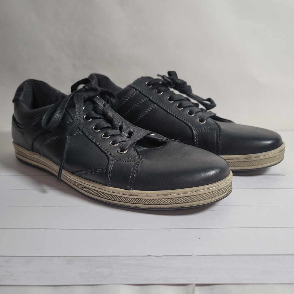 Propet Men's Casual Leather Shoes MCV012L Size 9.5 Black Sneakers